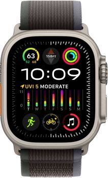Apple Watch Ultra 2 GPS + Cellular, 49 мм, корпус из титана, ремешок Trail синего/черного цвета, размер M/L